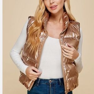 TCEC gold puffer vest! Very light weight and stylish! Worn once